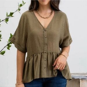 Blu pepper Peplum Top